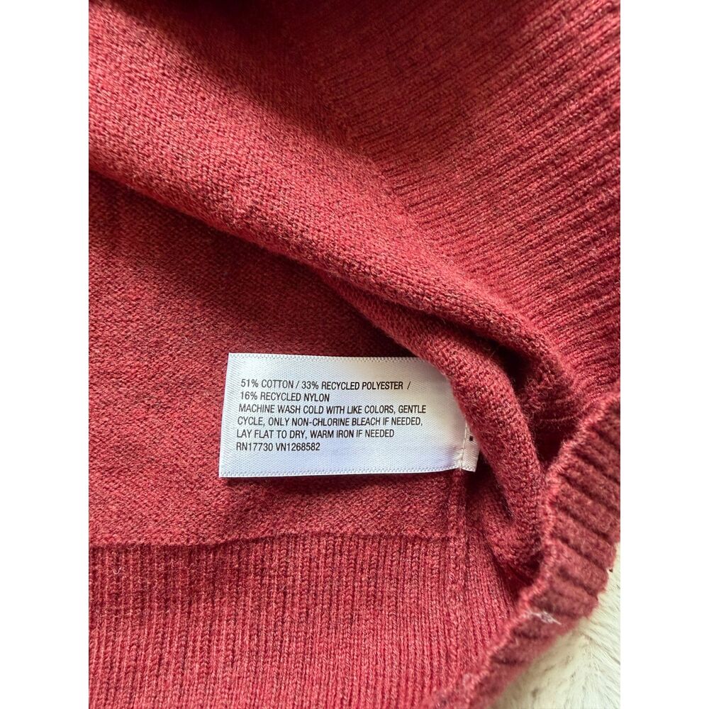NWT AVA & VIV Maroon Cotton Blend Button‑Front Cardigan Size 1X Plus Cozy Layer - Picture 5 of 6